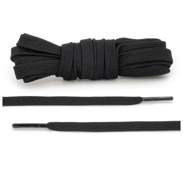 Laces basketball black flat