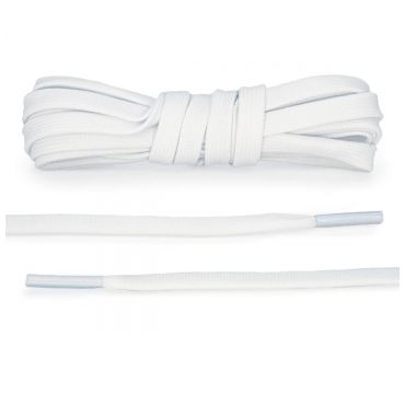 Laces basketball white flat