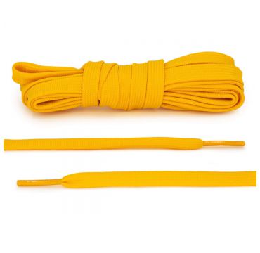 Laces basketball yellow flat