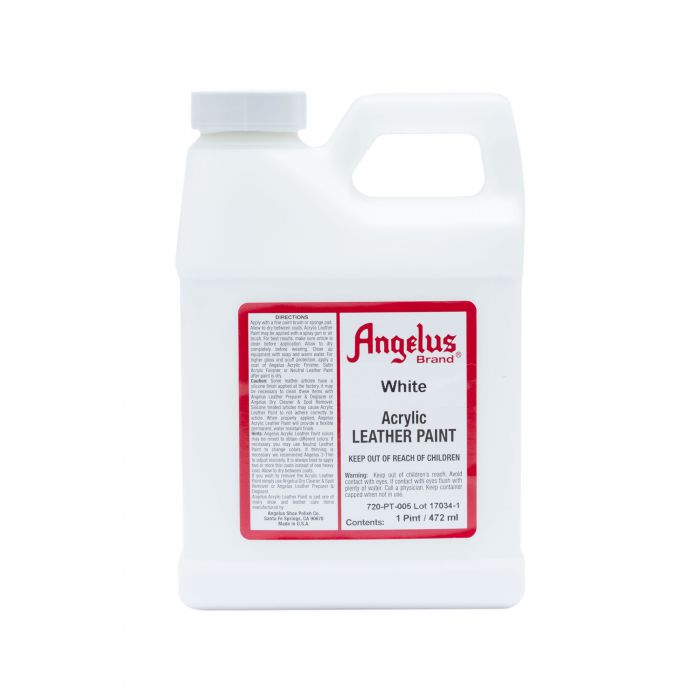 Angelus Leather Paint White  over 150 colours in stock